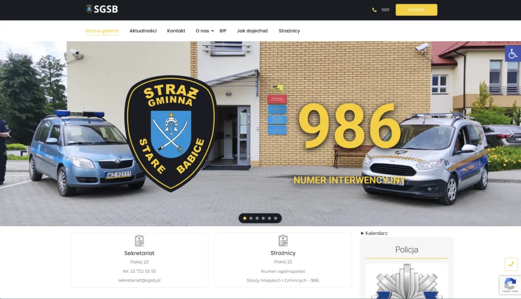 Strony internetowe dla instytucji publicznych